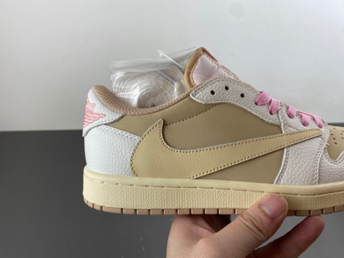 Travis Scott x Air Jordan 1 Low OG SAIL SHY PINK DM7888-116