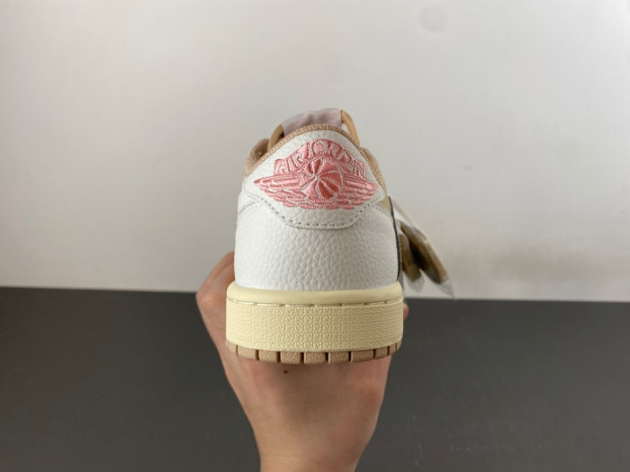 Travis Scott x Air Jordan 1 Low OG SAIL SHY PINK DM7888-116