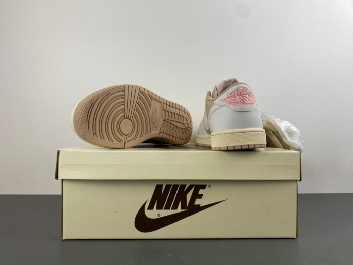 Travis Scott x Air Jordan 1 Low OG SAIL SHY PINK DM7888-116