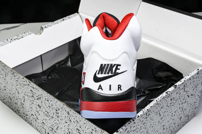 Air Jordan 5 Fire Red Black Tongue 2025 HQ7978-101