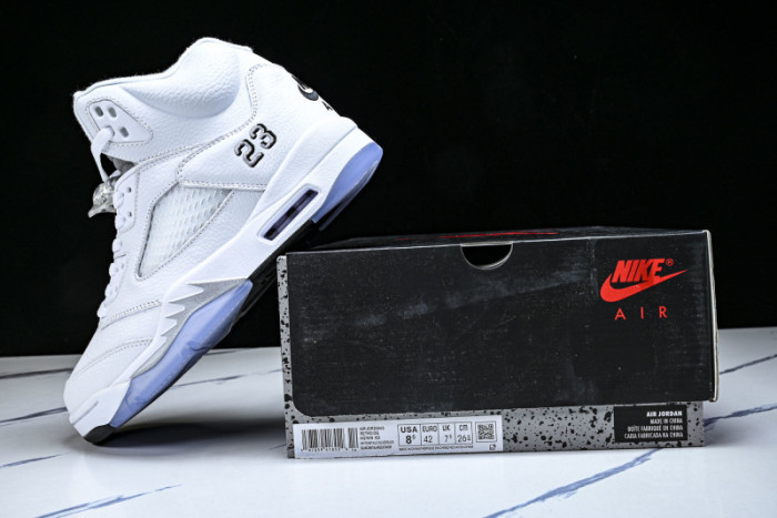 Air Jordan 5 White Metallic 2026 HQ7978-103