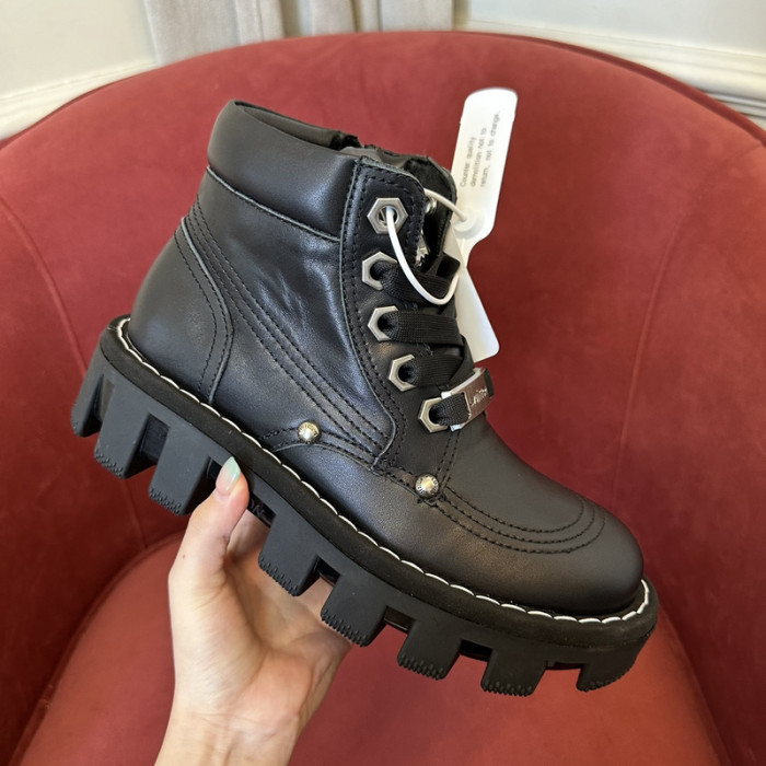 LVT BOOT COPSHOE L&V-388 LEATHER WHITE STITCHING