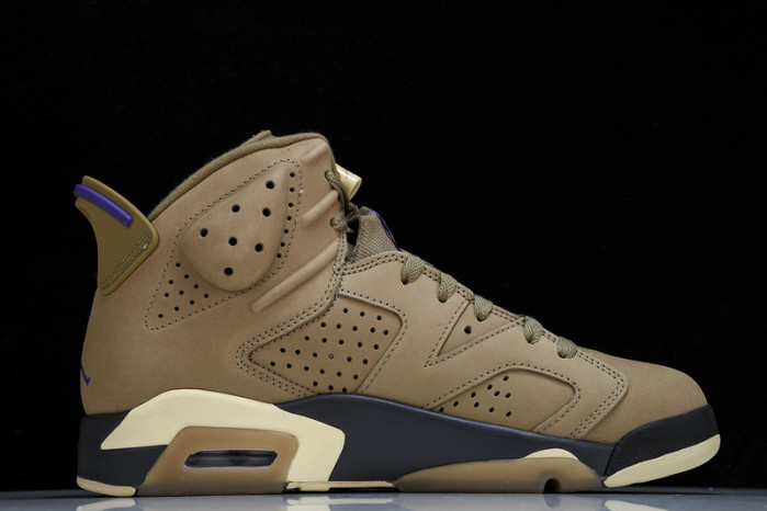 air jordan 6 gore-tex brown kelp fd1643-300