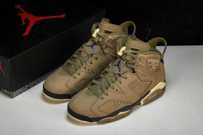 air jordan 6 gore-tex brown kelp fd1643-300