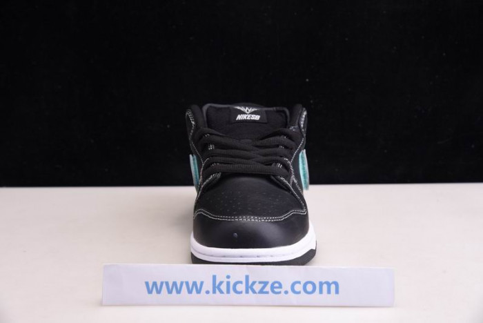 nike sb dunk lof Di*m*nd supply co black Di*m*nd bv1310-001