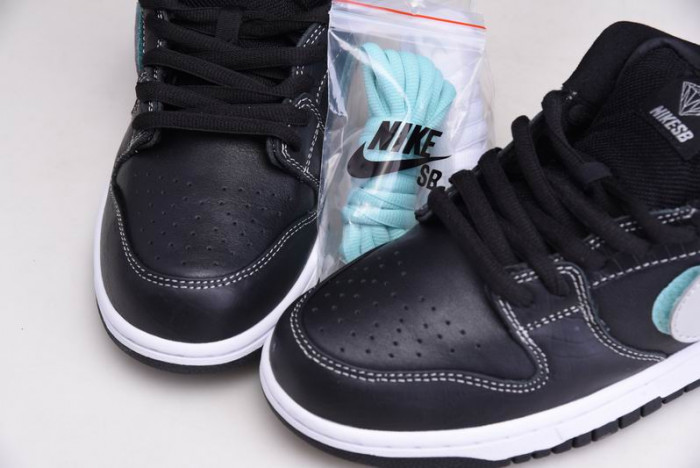 nike sb dunk lof Di*m*nd supply co black Di*m*nd bv1310-001