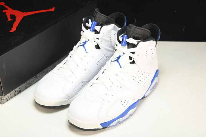jordan 6 retro sport blue (2014) - 384664-107