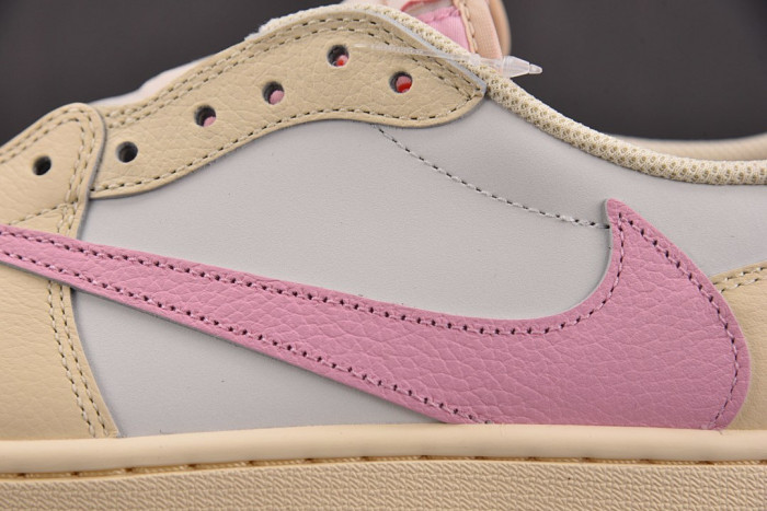 Travis Scott x Air Jordan 1 Low OG "Muslin Pink" IQ7604-100