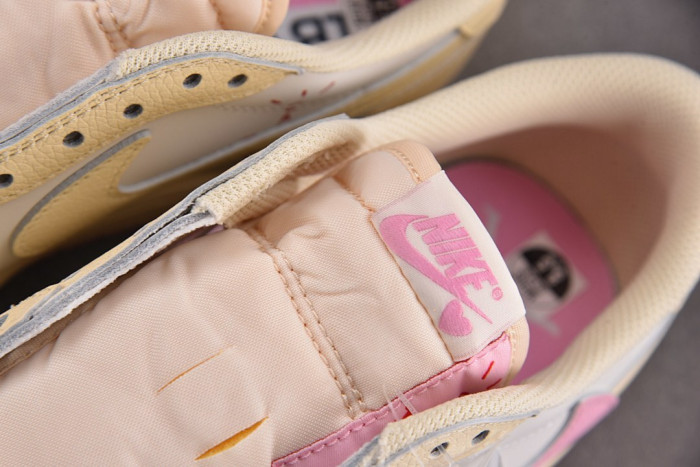 Travis Scott x Air Jordan 1 Low OG "Muslin Pink" IQ7604-100