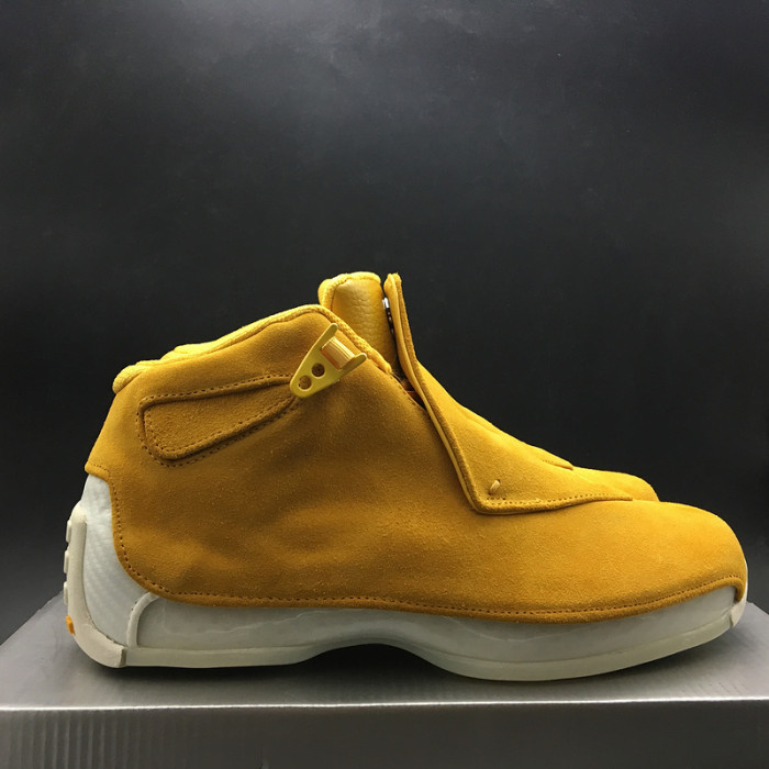 air jordan 18 retro "yellow suede" - air jordan - aa2494-701
