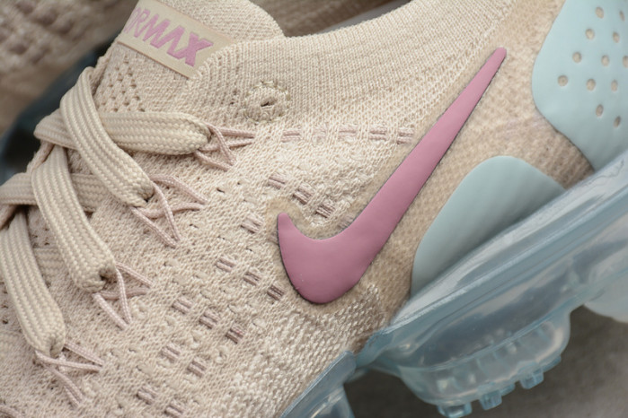nike air vapormax flyknit 2.0 particle beige/smokey mauve womens 942843-203